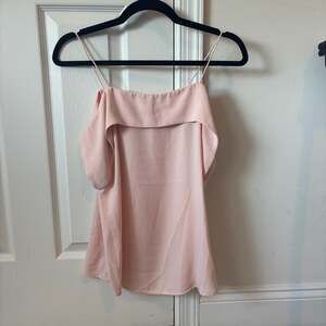 Dainty Hooligan Pink Cold Shoulder Spaghetti Strap Top, Size S